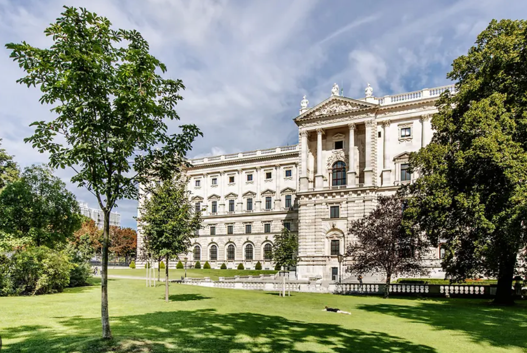 Burggarten park in Vienna's first district